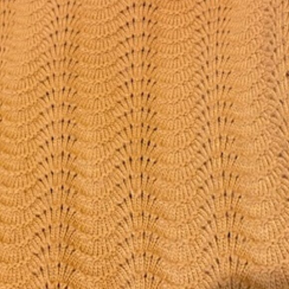 NWOT Like New Promod Mustard Scoop Neck Tie-Back Sweater Size S - Picture 3 of 5